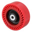 Shock-Absorbing Polyurethane Tread on Iron Core Wheels