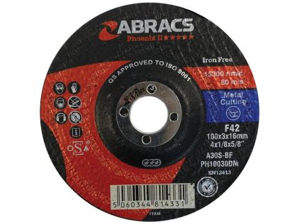 METAL CUTTING DISC 100X16X3MM