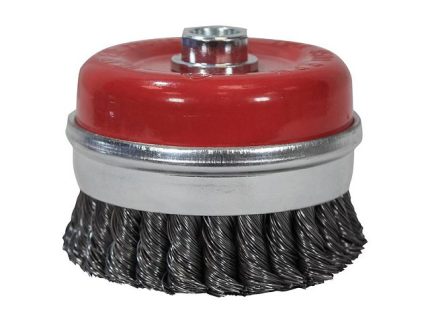 CUP WIRE BRUSH TWISTED 100MM M14