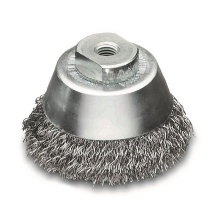 CUP WIRE BRUSH CRIMPED 60MM-M10
