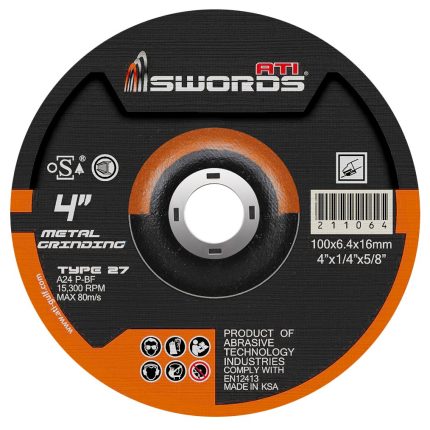 METAL GRINDING DISC 4" ATI