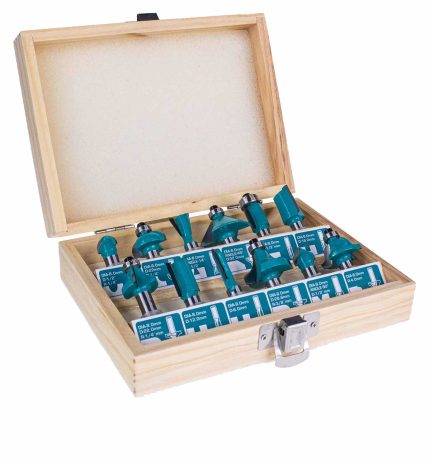 TOTAL ROUTER BIT 8MM (12PCS/SET)
