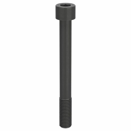 Socket Head Cap Screw: 1"-8 Thread Size, 9 in Lg, Std, Black Oxide, Steel, 1 in Head Ht, 10 PK