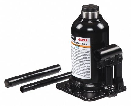 SUNEX TOOLS High-Clearance Bottle Jacks: Steel, Manual Handle, Mechanical, 12 ton Load Capacity
