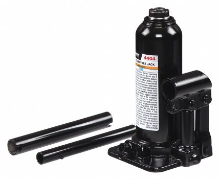 SUNEX TOOLS High-Clearance Bottle Jacks: Steel, Manual Handle, Mechanical, 4 ton Load Capacity