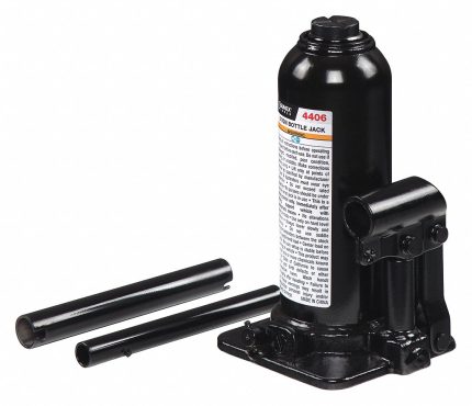 SUNEX TOOLS High-Clearance Bottle Jacks: Steel, Manual Handle, Mechanical, 6 ton Load Capacity