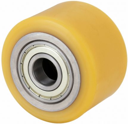 APPROVED VENDOR Caster Wheel: 3 1/8 in Wheel Dia., 1 9/16 in Wheel Wd, Polyurethane, Steel, Std