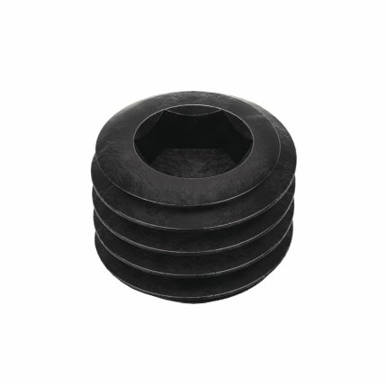 Socket Set Screw: 5/8"-11 Thread Size, 1/2 in Overall Lg, Cup pt, Alloy Steel, Black Oxide, 10 PK