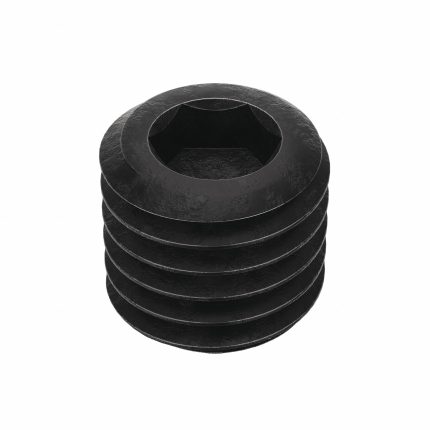 Socket Set Screw: 5/8"-11 Thread Size, 5/8 in Overall Lg, Cup pt, Alloy Steel, Black Oxide, 10 PK