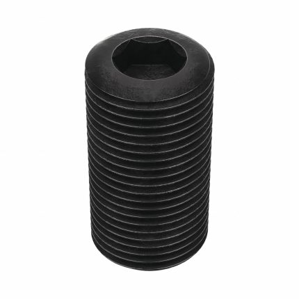 Socket Set Screw: 3/4"-16 Thread Size, 1 1/2 in Overall Lg, Cup pt, Alloy Steel, Black Oxide, 5 PK