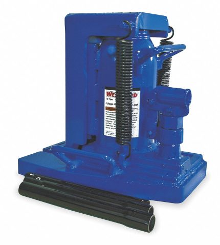 WESTWARD Hydraulic Toe Jack: Steel, Manual Handle, Mechanical, 10 ton Load Capacity, ASME PASE