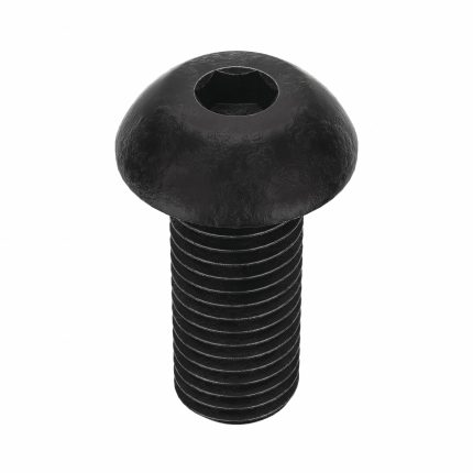 Socket Head Cap Screw: 5/16"-24 Thread Size, 3/4 in Lg, Button, Black Oxide, Steel, 100 PK