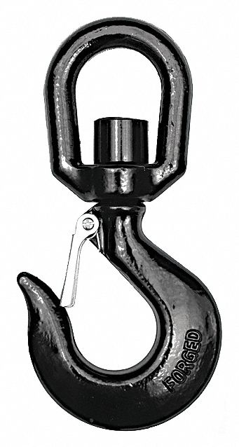 DAYTON Slip Hook: 3,000 lb Working Load Limit, 80 Hook Grade, Alloy Steel, 1/2 in Material Thick