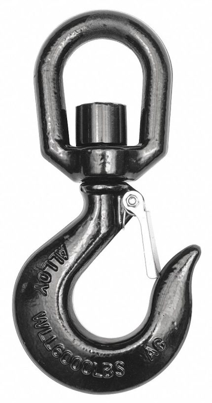 DAYTON Slip Hook: 6,000 lb Working Load Limit, 80 Hook Grade, Alloy Steel, 5/8 in Material Thick