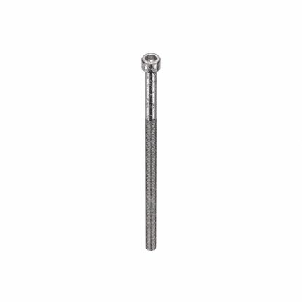 Socket Head Cap Screw: #8-32 Thread Size, 3 1/2 in Lg, Std, Plain, Stainless Steel, 18-8