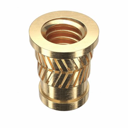 Heat-Set Insert: #6-32 Thread Size, 5/16 in Overall Lg, 7/32 in Dia, Brass, 100 PK