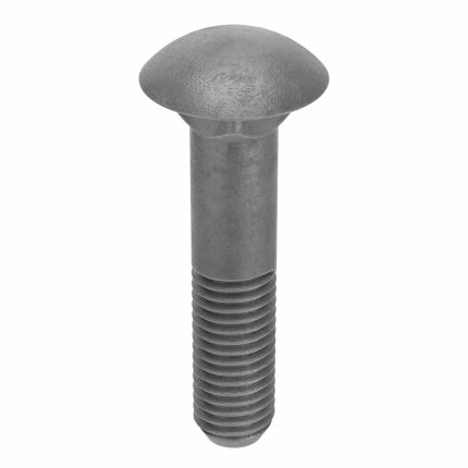 Carriage Bolt: Square, Steel, Grade 2, Hot Dipped Galvanized, 1/2"-13 Thread Size, Inch, 25 PK