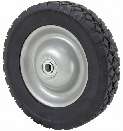 APPROVED VENDOR Semi-Pneumatic Wheel: 8 in Wheel Dia., 2 5/8 in Wheel Wd, Rubber, 1 3/8 in Hub Lg