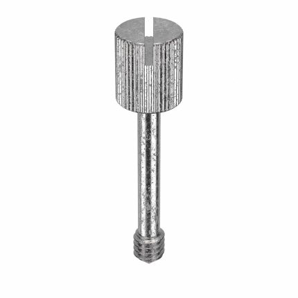 Captive Panel Screw: 1/4"-20 Thread Size, 15/16 in Lg, 5/16 in Min Thread Lg, Knurled, Plain, 5 PK