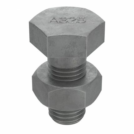 Structural Bolt: Steel, A325 Type 1, Hot Dipped Galvanized, 1"-8 Thread Size, 2 1/4 in lg