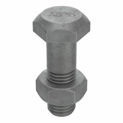 Structural Bolt: Steel, A325 Type 1, Hot Dipped Galvanized, 1 1/4"-7 Thread Size, 3 3/4 in lg