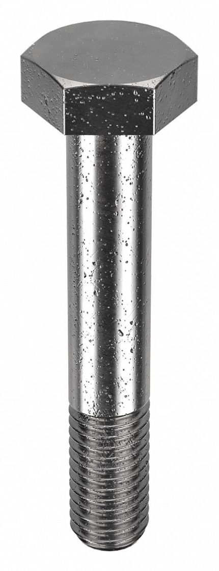 Structural Bolt: Steel, A325 Type 1, Black Oxide, 1/2"-13 Thread Size, 3 in lg, 1 in Min Thread Lg