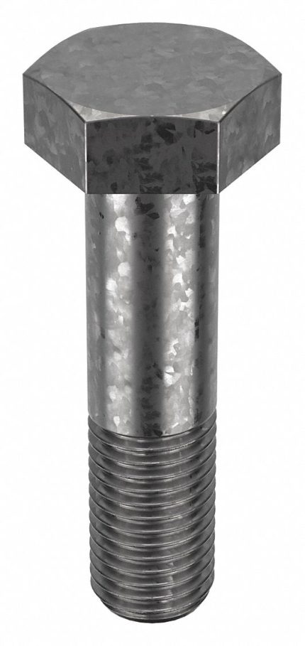Structural Bolt: Steel, A325 Type 1, Hot Dipped Galvanized, 5/8"-11 Thread Size, 2 3/4 in lg