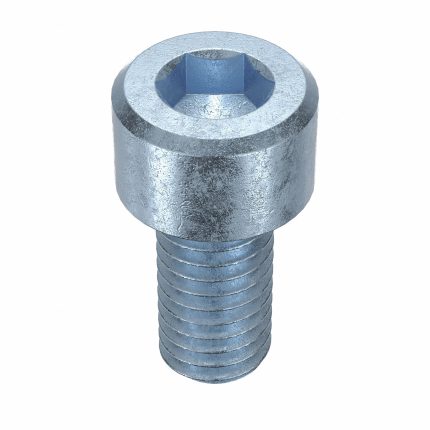 Socket Head Cap Screw: #10-32 Thread Size, 3/8 in Lg, Std, Zinc Plated, Steel, 5/32 in Drive, 100 PK