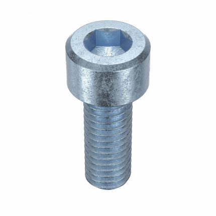 Socket Head Cap Screw: #10-32 Thread Size, 1/2 in Lg, Std, Zinc Plated, Steel, 5/32 in Drive, 100 PK
