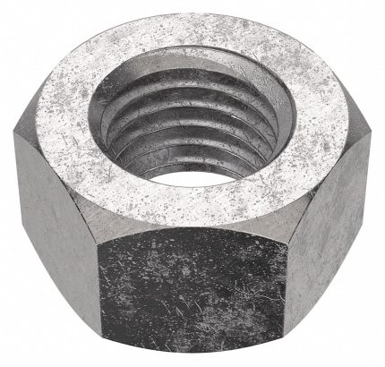 Hex Nut: 3/4"-10 Thread, 1 7/64 in Hex Wd, 41/64 in Hex Ht, Stainless Steel, 18-8, Plain, 20 PK