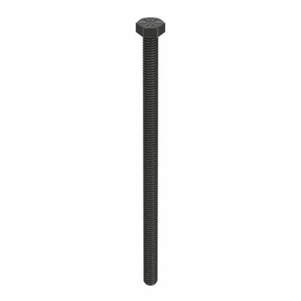 Hex Head Cap Screw: Steel, Grade 8, Black Oxide, 5/16"-18, Coarse, 6 in lg, Made in USA*, 10 PK
