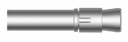 MKT FASTENING Wedge Anchor: 4 5/8 in Overall Lg, 1 in Dia, 3/4"-10 Thread Size, Steel, Zinc Plated