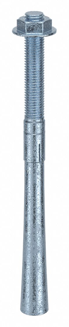 MKT FASTENING Wedge Anchor: 12 in Overall Lg, 3/4 in Dia, 3/4"-10 Thread Size, 4 in Thread Lg, 5 PK