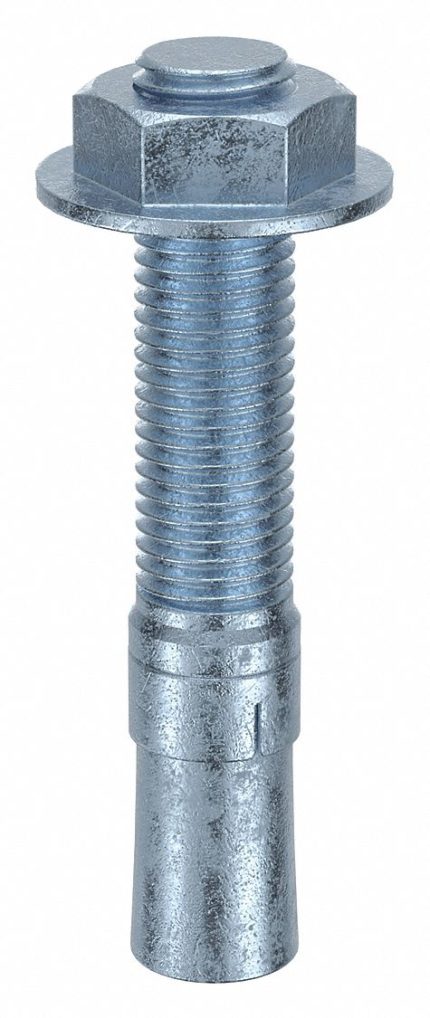 MKT FASTENING Wedge Anchor: 6 in Overall Lg, 1 in Dia, 1"-8 Thread Size, 3 1/2 in Thread Lg, 4 PK