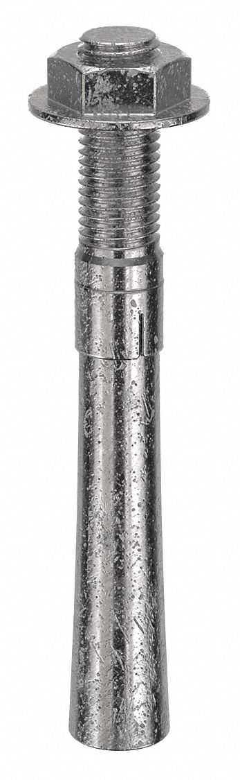 MKT FASTENING Wedge Anchor: 8 in Overall Lg, 7/8 in Dia, 7/8"-9 Thread Size, Stainless Steel, 4 PK
