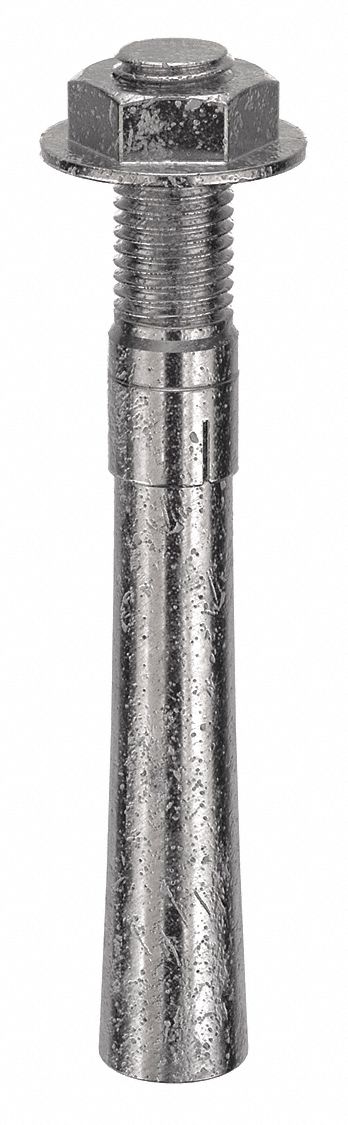 MKT FASTENING Wedge Anchor: 9 in Overall Lg, 1 in Dia, 1"-8 Thread Size, 2 1/4 in Thread Lg, 4 PK