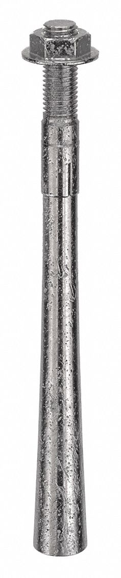 MKT FASTENING Wedge Anchor: 12 in Overall Lg, 3/4 in Dia, 3/4"-10 Thread Size, 2 in Thread Lg, 4 PK