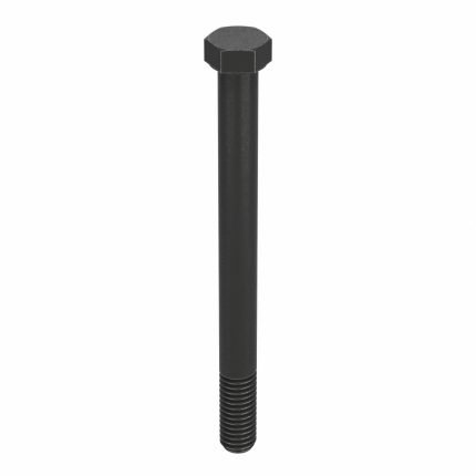 Hex Head Cap Screw: Steel, Grade 2, Plain, 3/8"-16, Coarse, 4 in lg, Globally Sourced, Inch, 10 PK