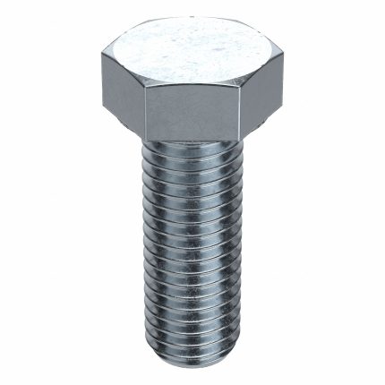 Hex Head Cap Screw: Steel, Grade 2, Zinc Plated, 1/2"-13, Coarse, 1 1/2 in lg, Fully Threaded, 25 PK