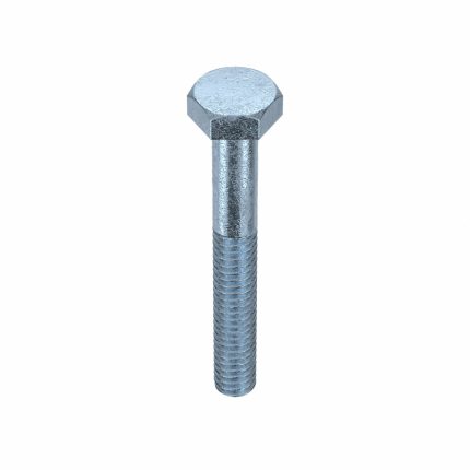 Hex Head Cap Screw: Steel, Grade 5, Zinc Plated, 1/4"-20, Coarse, 2 in lg, Globally Sourced, 50 PK