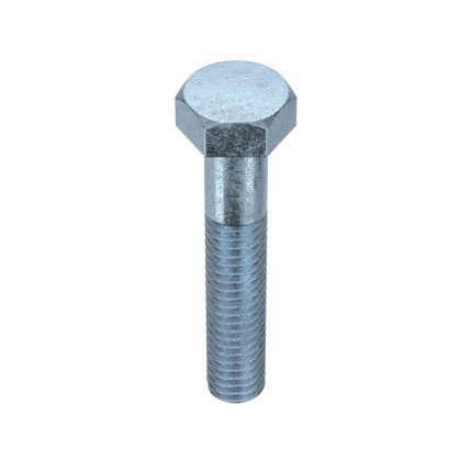 Hex Head Cap Screw: Steel, Grade 5, Zinc Plated, 5/16"-18, Coarse, 1 3/4 in lg, Inch, Hex, 50 PK
