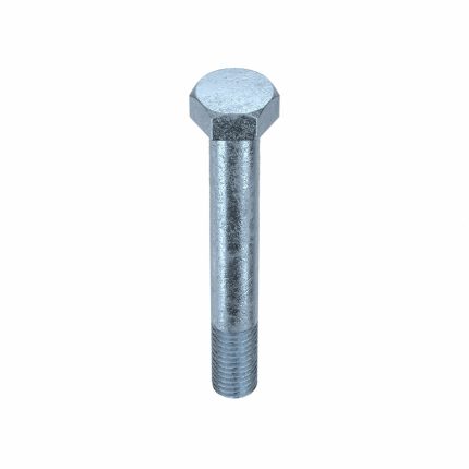 Hex Head Cap Screw: Steel, Grade 5, Zinc Plated, 5/8"-11, Coarse, 4 1/2 in lg, Inch, SAE J429, 5 PK