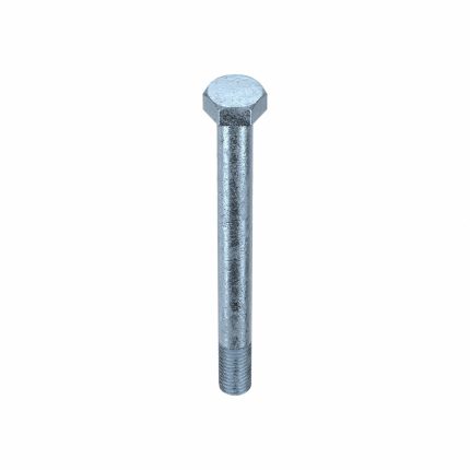 Hex Head Cap Screw: Steel, Grade 5, Zinc Plated, 5/8"-11, Coarse, 6 1/2 in lg, Inch, SAE J429, 5 PK