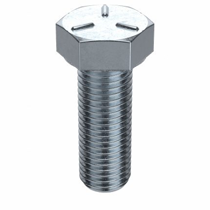Hex Head Cap Screw: Steel, Grade 5, Zinc Plated, 7/8"-9, Coarse, 2 3/4 in lg, Globally Sourced, 5 PK