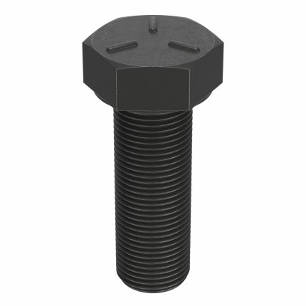 Hex Head Cap Screw: Steel, Grade 5, Black Oxide, 7/8"-14, Fine, 2 3/4 in lg, Globally Sourced, 5 PK