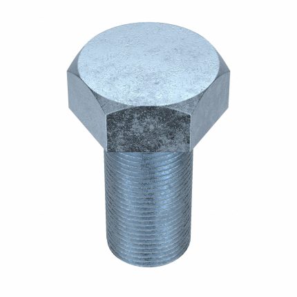 Hex Head Cap Screw: Steel, Grade 5, Zinc Plated, 1"-14, Fine, 2 in lg, Globally Sourced, Inch, 5 PK
