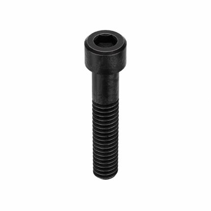 Socket Head Cap Screw: 1/4"-20 Thread Size, 1 3/8 in Lg, Std, Black Oxide, Steel, 100 PK