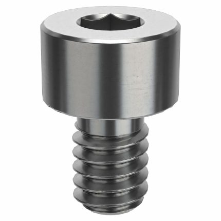 Socket Head Cap Screw: #5-40 Thread Size, 3/16 in Lg, Std, Plain, Stainless Steel, 18-8, 100 PK