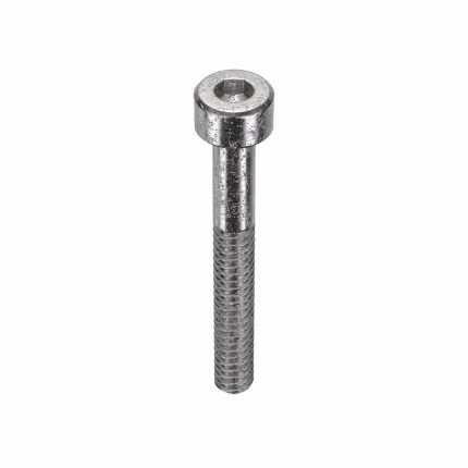 Socket Head Cap Screw: #6-32 Thread Size, 1 1/8 in Lg, Std, Plain, Stainless Steel, 18-8, 100 PK