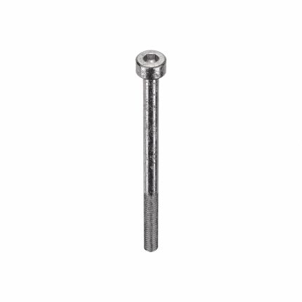 Socket Head Cap Screw: #8-32 Thread Size, 2 1/2 in Lg, Std, Plain, Stainless Steel, 18-8, 100 PK